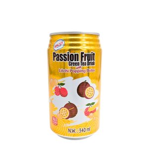 Rico Litchi Popping Bubble Tea Passionsfrukt 340ml