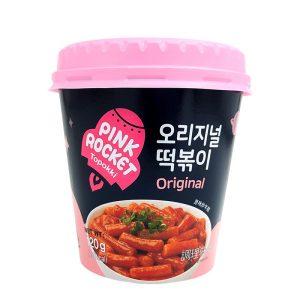 Instant Tteokbokki Original kopp Pink Rocket 120g