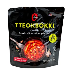 Tteokbokki Rice cakes Vitlök & Chilisås 2 portioner 260g