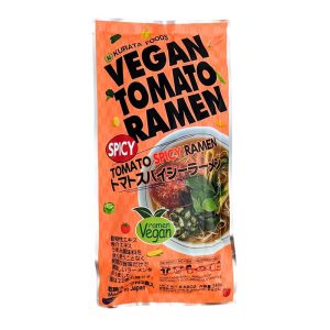 Lyxig Vegansk Ramen med buljong (Het Tomat) 2 portioner