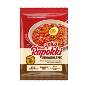 Rabokki Spicy Gochujang Rice cakes & Nudlar Nongshim 2 portioner