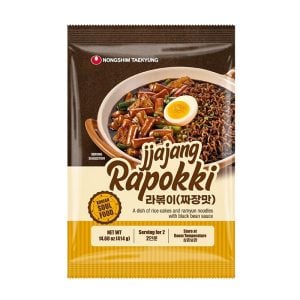Rabokki Jjajang Rice cakes & Nudlar Nongshim 2 portioner