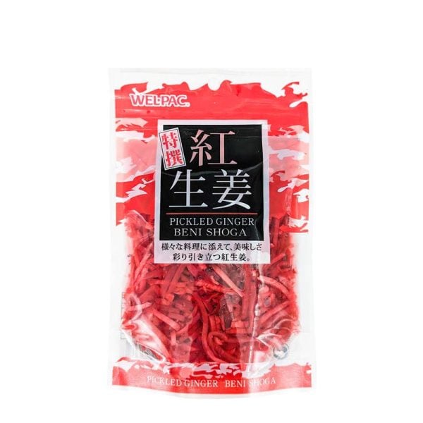 Beni Shoga rosa strimlad inlagd ingefära 100g - Drakfrukt.se