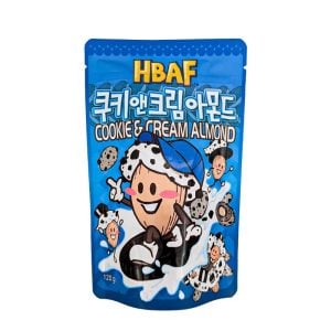HBAF Koreanska mandlar Cookie & Cream 120g