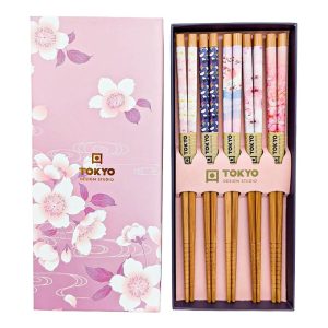 Ätpinnar Sakura (Presentask) 5 par