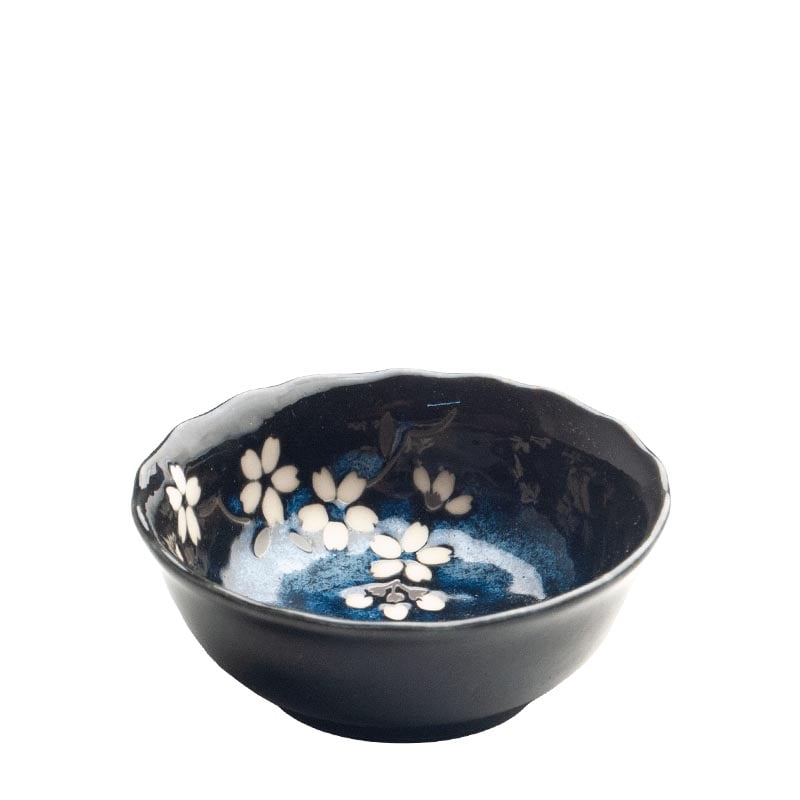 Dippskål & Såsfat Anemone Blue