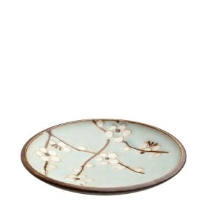 Dippskål & Såsfat Hana Green japanska blommor