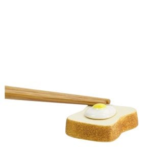 Japansk Vilosten till ätpinnar Rostat bröd med ägg