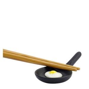 Japansk Vilosten till ätpinnar Stekt ägg