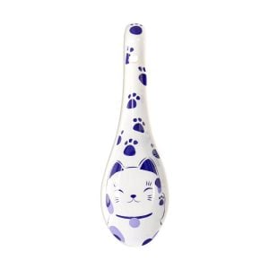 Kawaii Soppsked Maneki Neko Vit 13.8cm