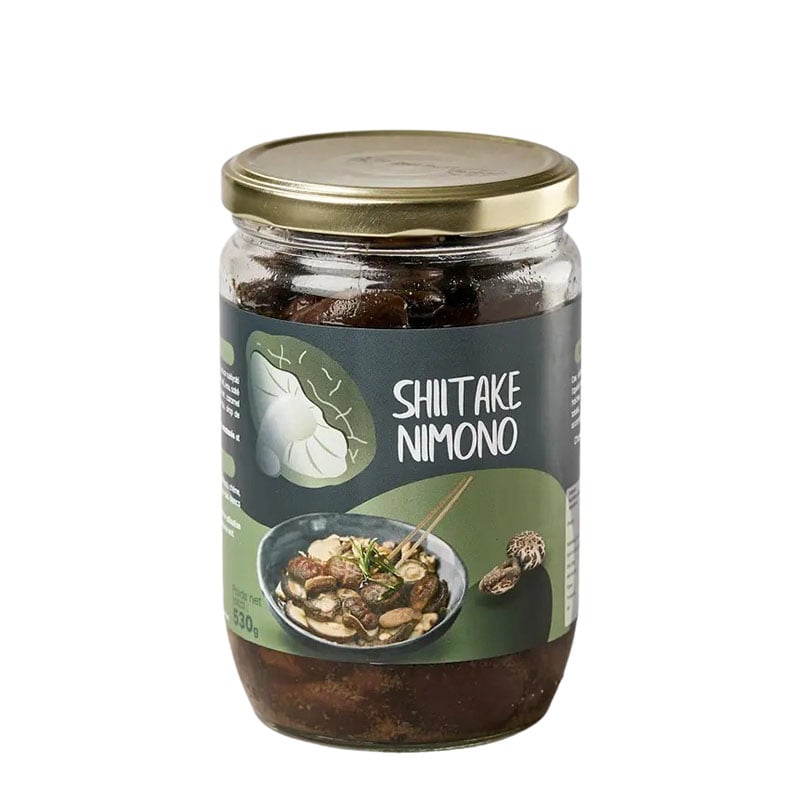 Ekodlad Äkta japansk Shiitake Nimono marinerad 530g