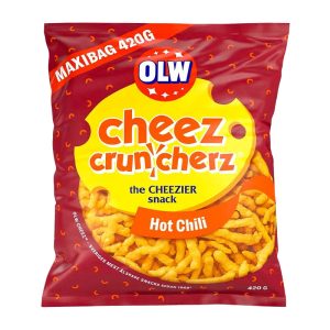 Cheez Cruncherz Hot Chili Maxibag OLW 420g