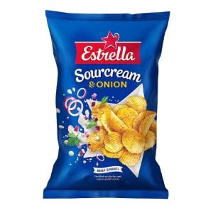 Sourcream & Onion Chips Estrella 175g