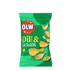 Dill & Gräslökchips OLW 40g