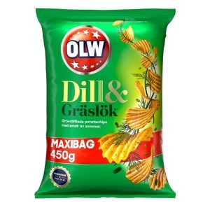 Dill & Gräslökchips OLW Maxibag 450g