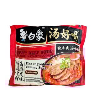 Nudelsoppa Klassisk Spicy Biffsmak Bai Xiang - Drakfrukt.se