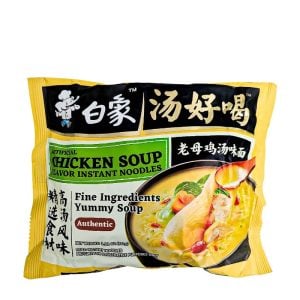 Nudelsoppa Ramen Kycklingbuljong Bai Xiang