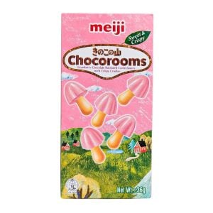 Meiji Mushroom chokladbitar & jordgubb 36g