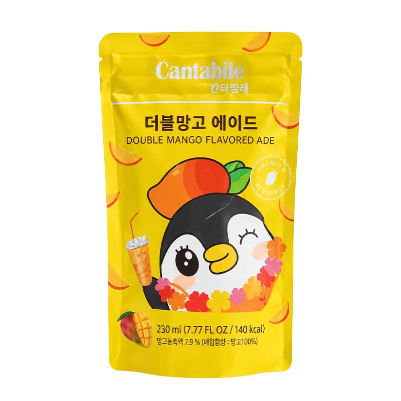 Koreansk isdryck på påse Mango 230ml