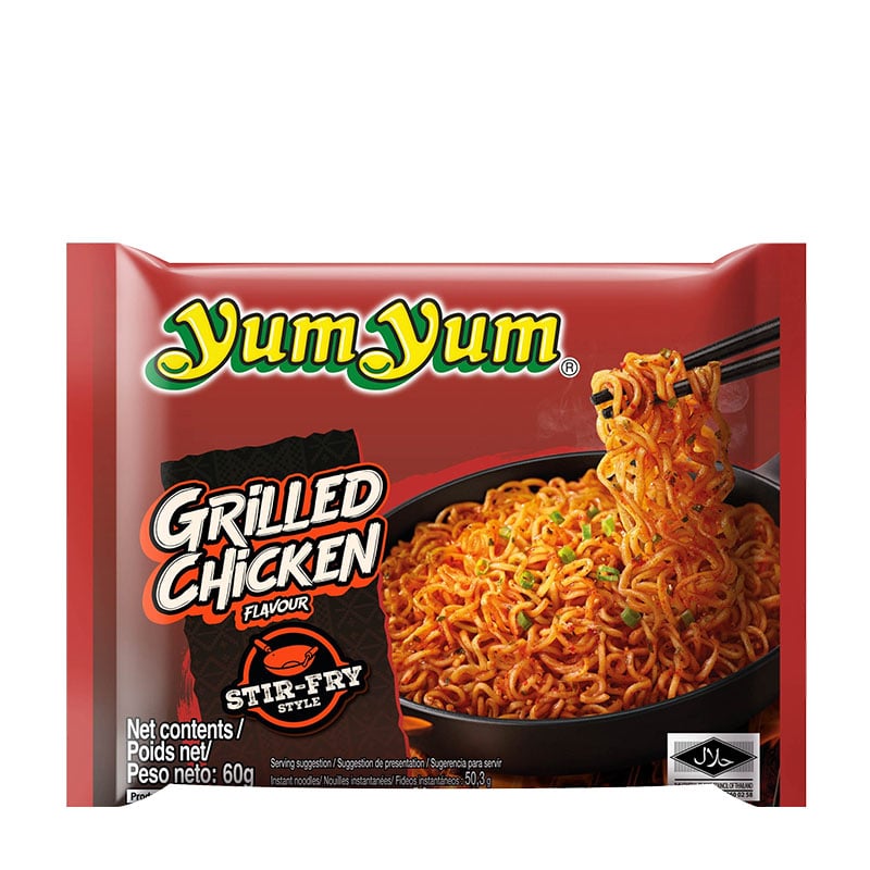 Grillad Kyckling Snabbnudlar Yum Yum