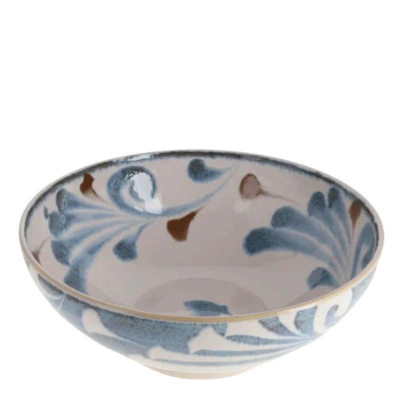 Ramenskål Okinawa-inspirerad Karakusa 21.5cm